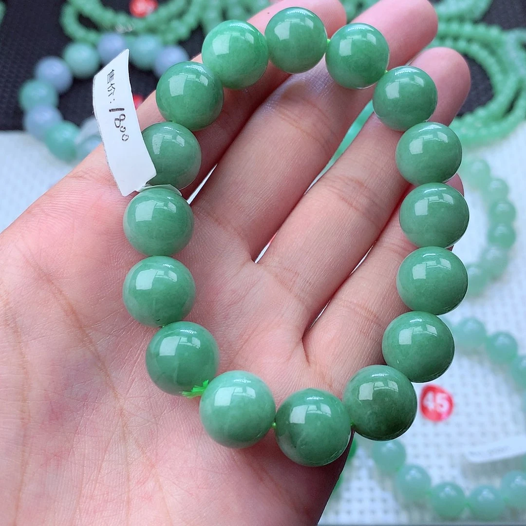 翡翠未镶嵌毛衣链卡13