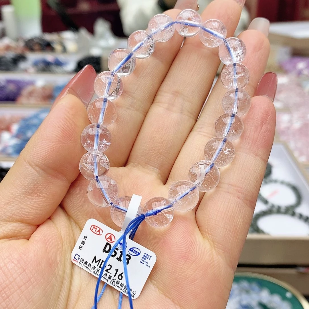 水晶手链未镶嵌D513喜玛拉雅白水10m