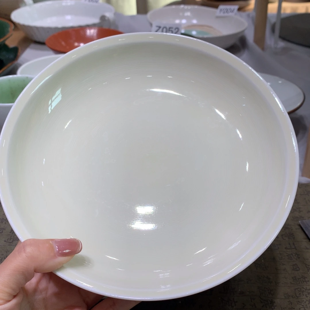 陶景德镇粗陶复古盘碗微瑕