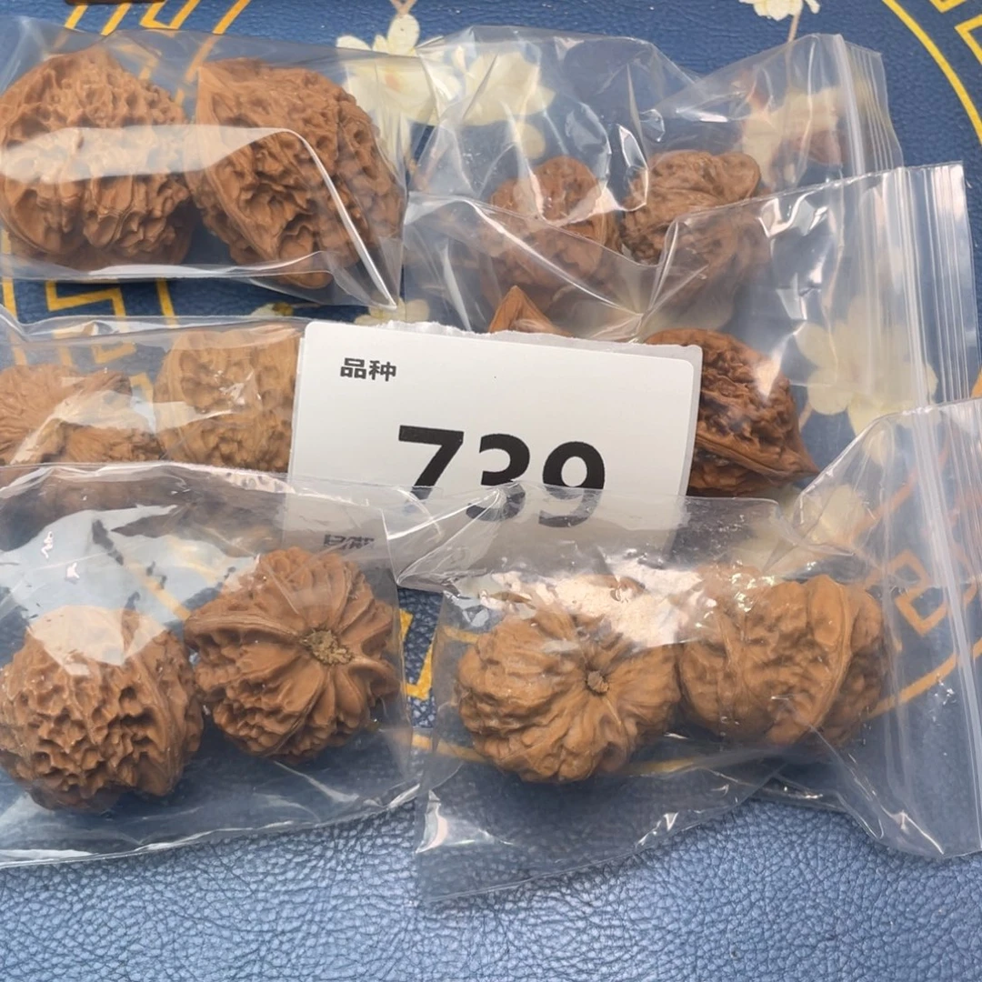 文玩核桃把件739号6对带练手蛙