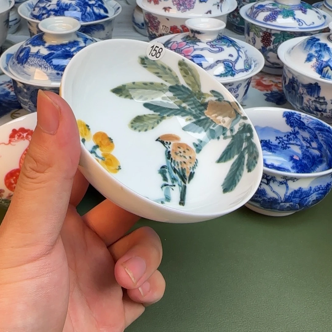 彦祖纯手工手绘茶具158