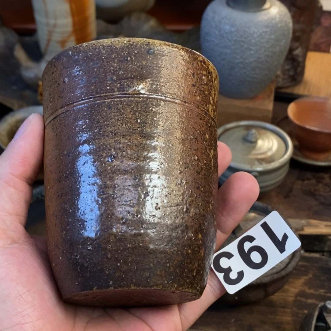 备前烧柴烧茶具大杯子