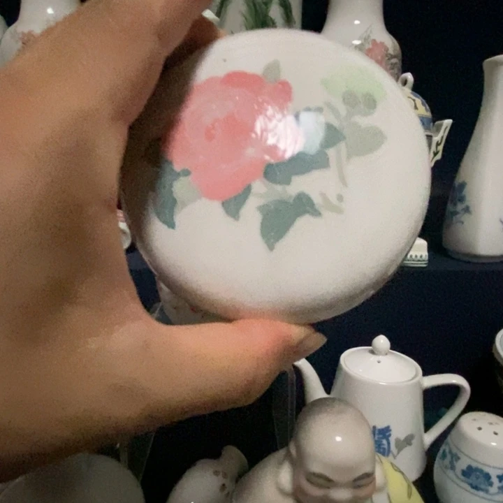 醴陵釉下五彩印泥盒