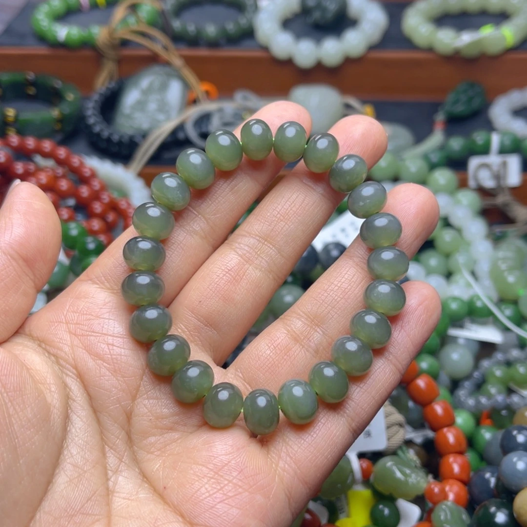 和田玉未镶嵌手链