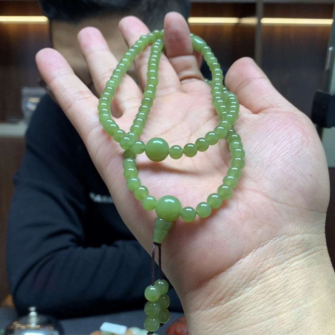 岫岩老玉（透闪石质玉）颈饰未镶嵌你****