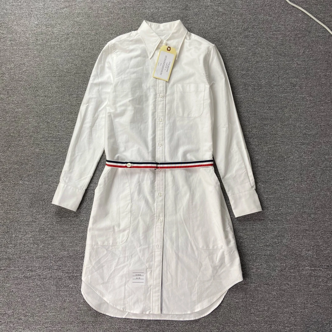 全新未使用 TORY BURCH/汤丽柏琦 长袖仙女衬衣裙/2码吊牌/1409