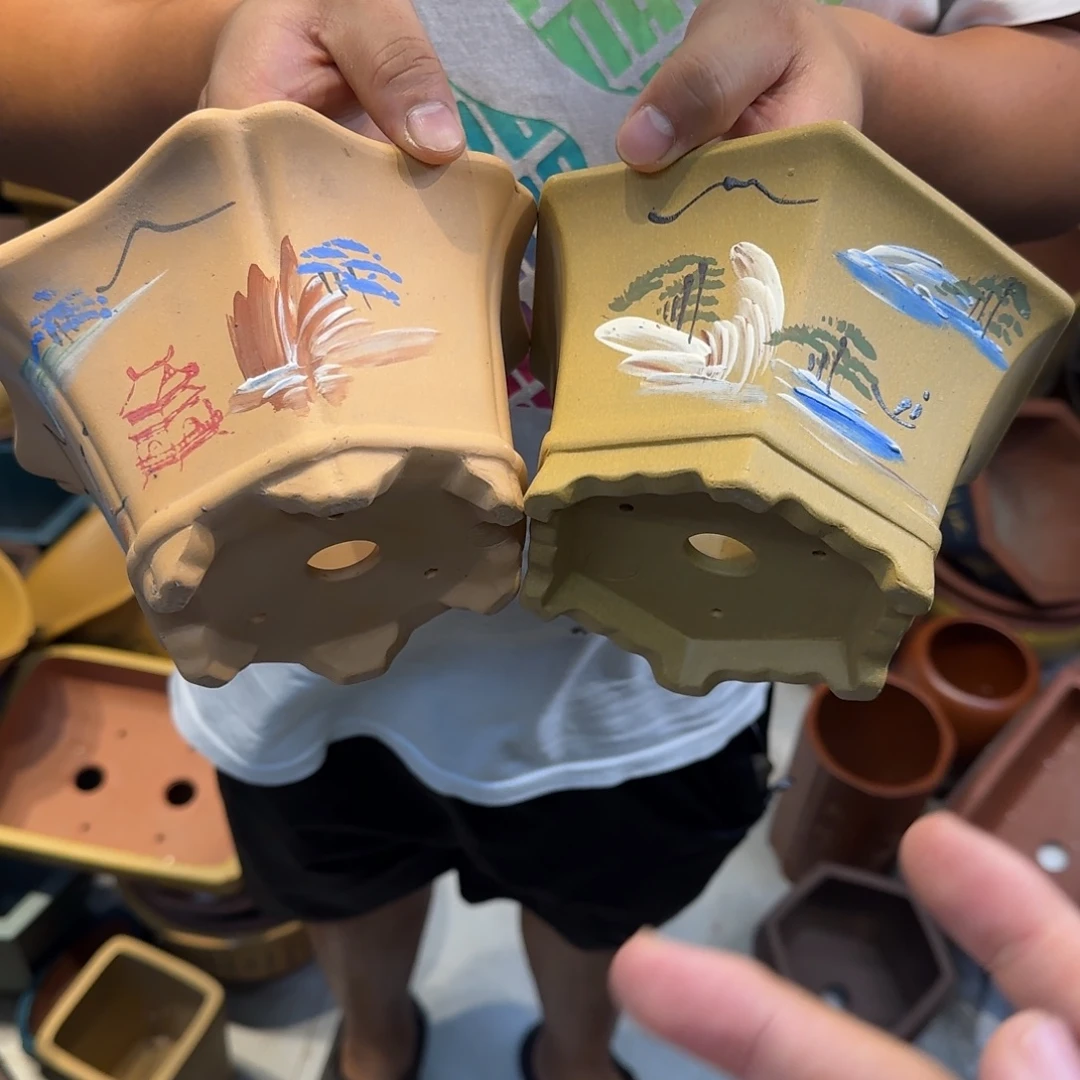 紫砂花盆瑕疵和瑕疵