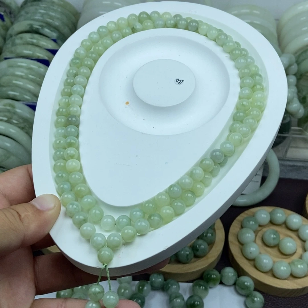 蛇纹石玉未镶嵌手链