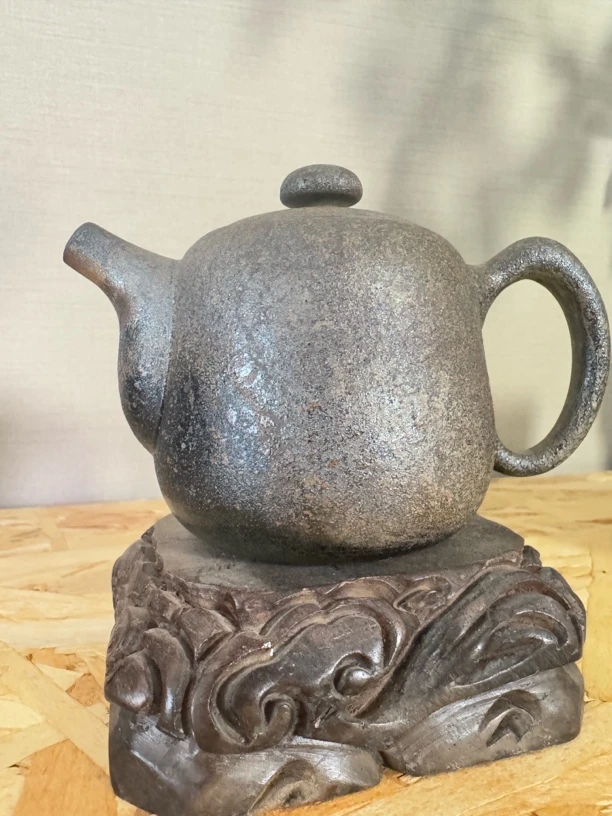 非遗【手把壶】柴烧不上釉自然落灰手把壶寓意好非遗老师作品级茶壶