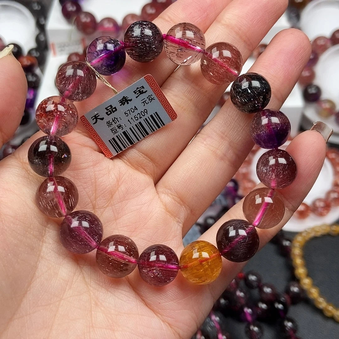 未镶嵌水晶手链超七手链115209