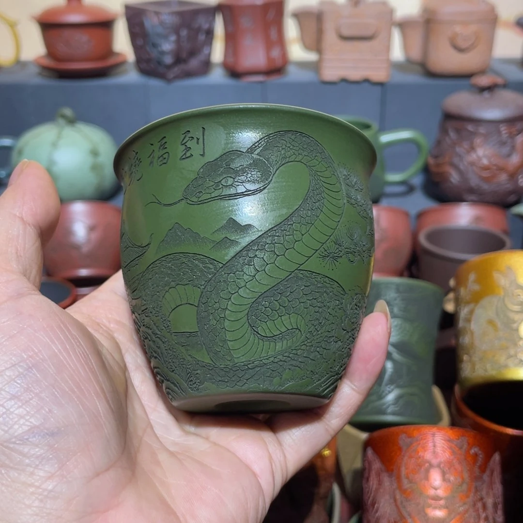 原矿紫砂手工主人杯