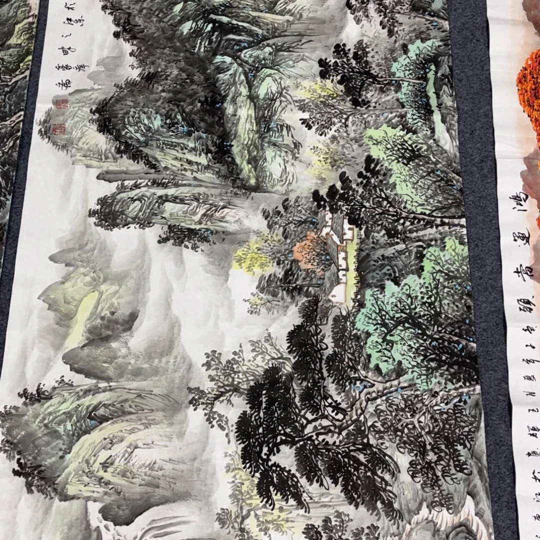 国画国画作品老师手绘