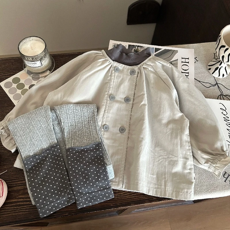 女童春装套装2025新款韩版童装女宝宝春秋洋气两件套