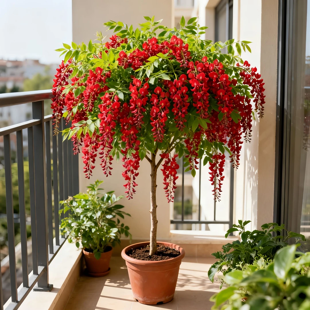 紫藤花树苗爬藤植物多花紫藤萝树苗阳台盆栽庭院老桩耐寒四季开花