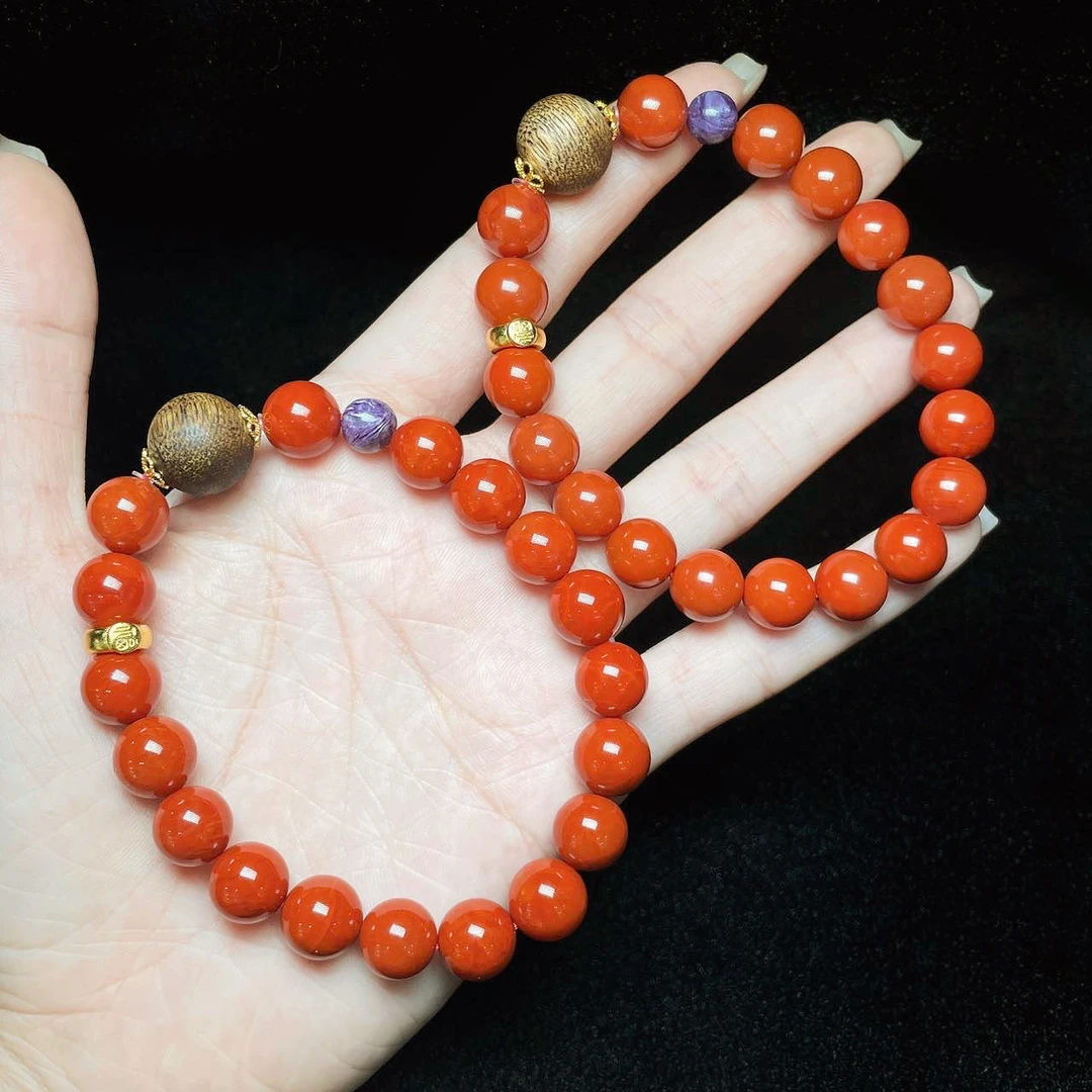 【云上叙】南红DIY单圈手串-多样性发一件-9mm-V0930-M（甄选）