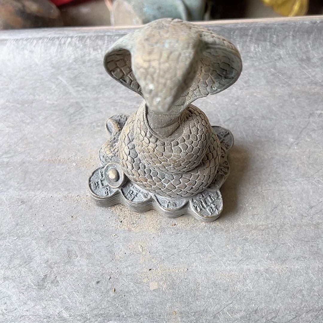 坦**月黄铜摆件工艺品，