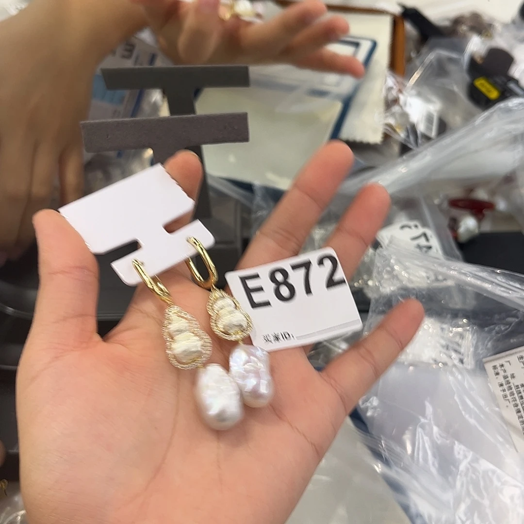 耳饰淡水珍珠合金