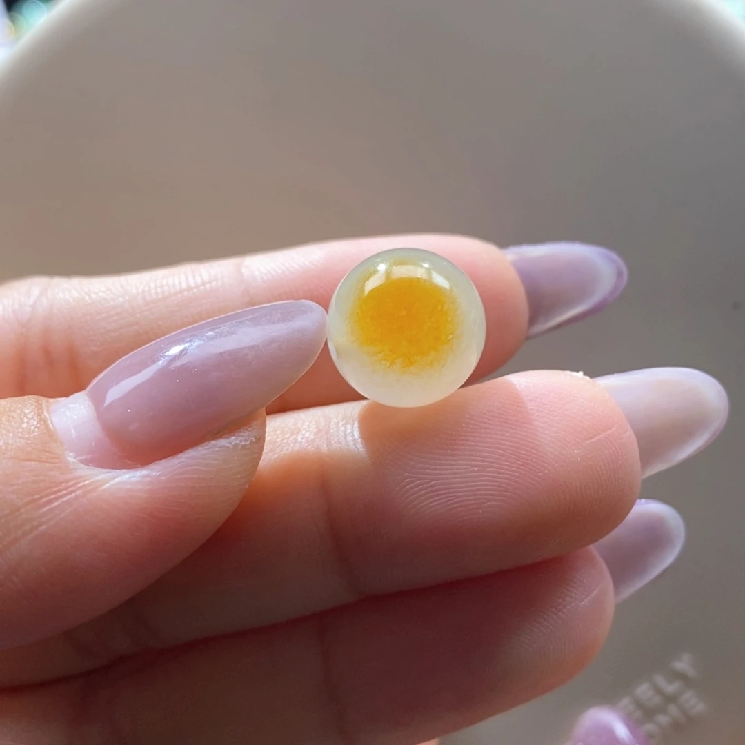 翡翠未镶嵌吊坠(不含链)翡翠冰飘黄珠卡12.8