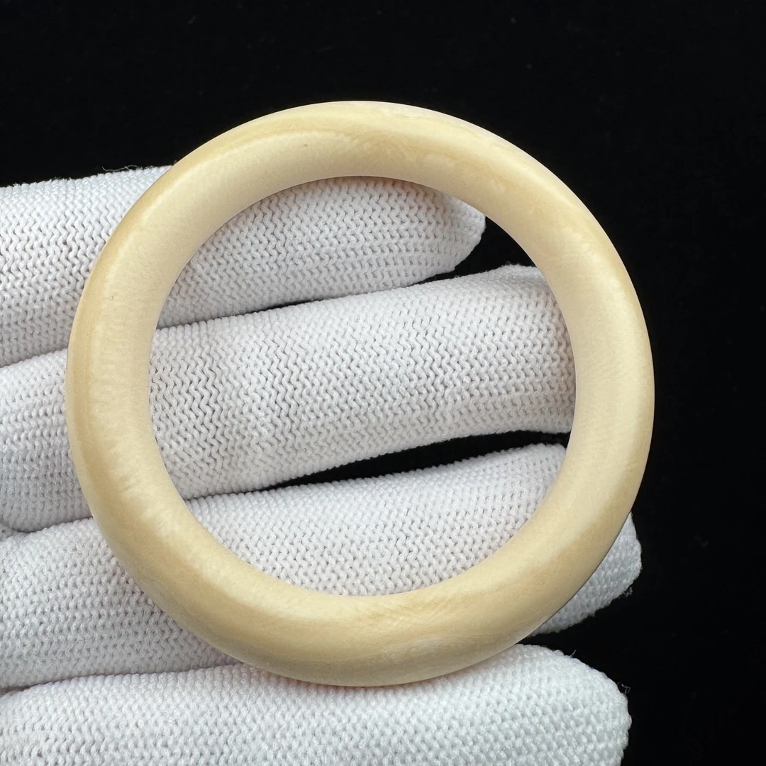 J6899天然猛犸牙 手圈42x57x8.3mm支持鉴定 假一罚四