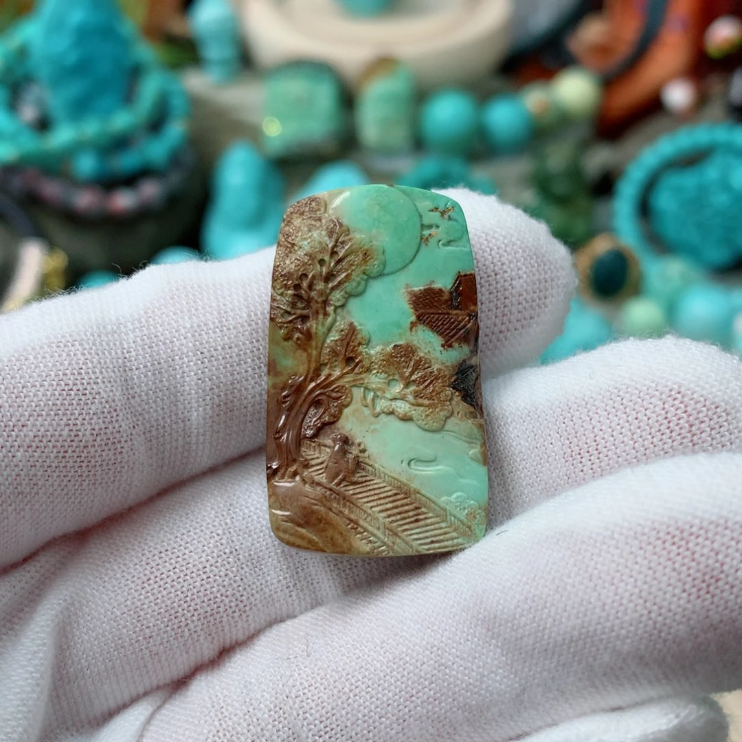 绿松石珠宝奇石未镶嵌