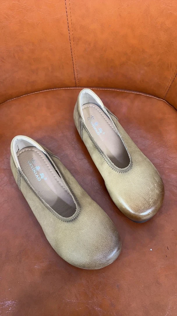 七喜鸟平底妈妈鞋