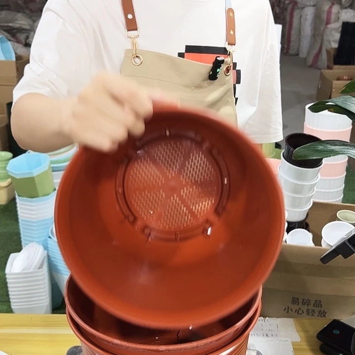 矮陶口27高18.5陶红无托3个