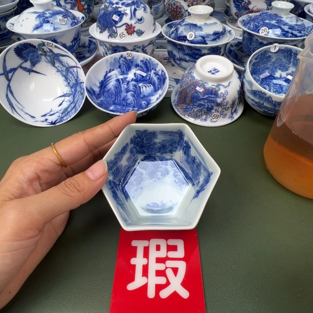陶瓷景德镇纯手工纯手绘茶具木木15