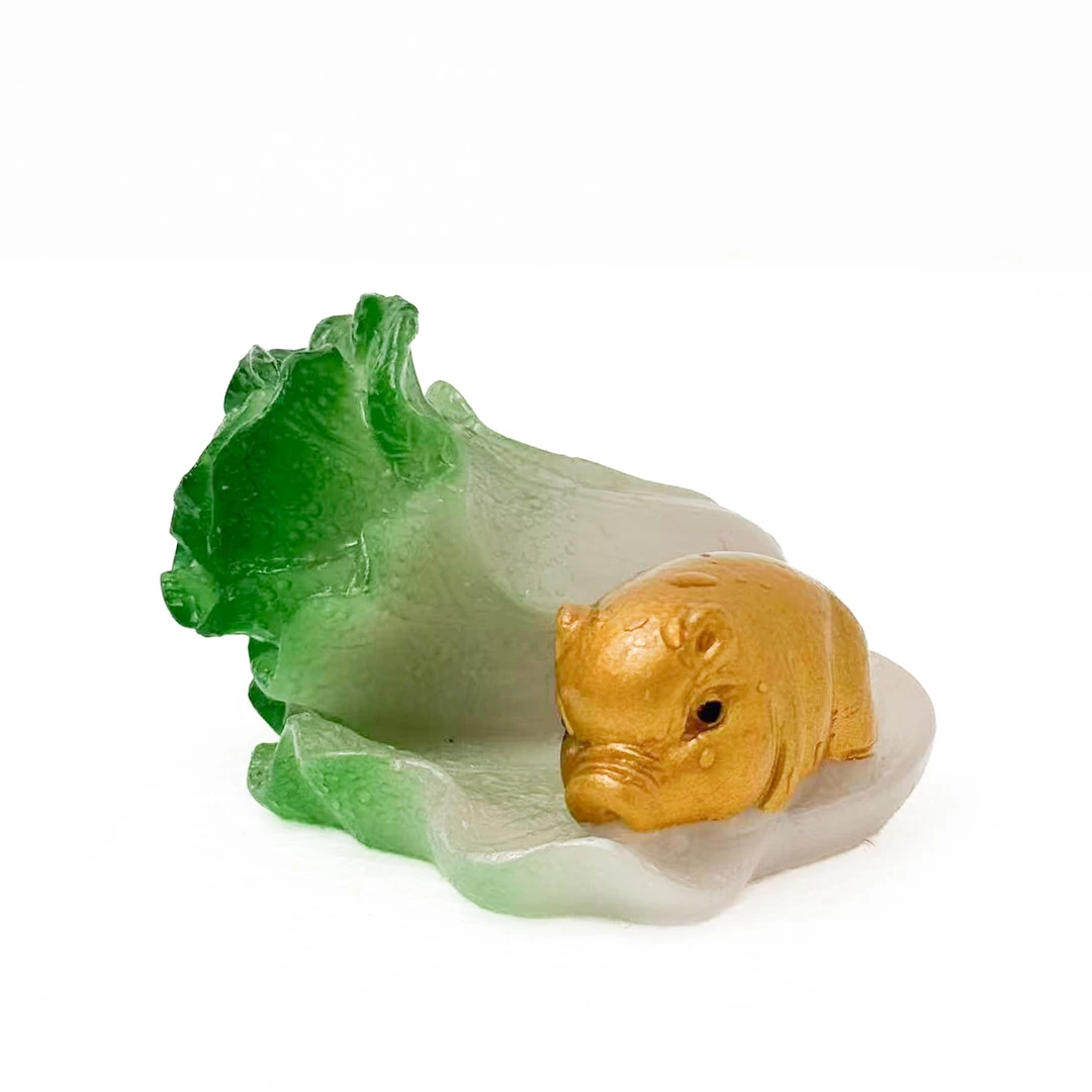 金猪白菜树脂茶宠c1