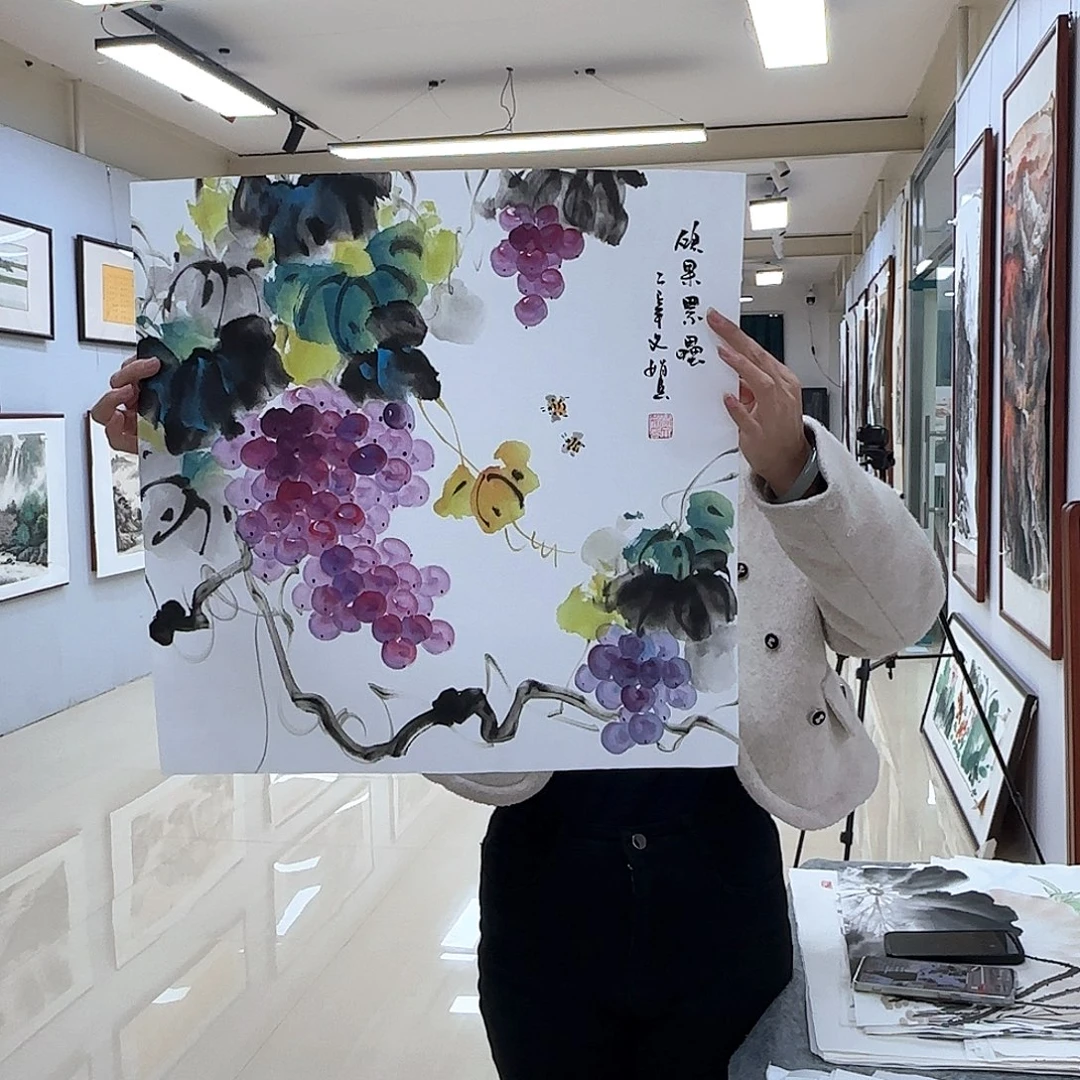 国画国画作品展。国画作品