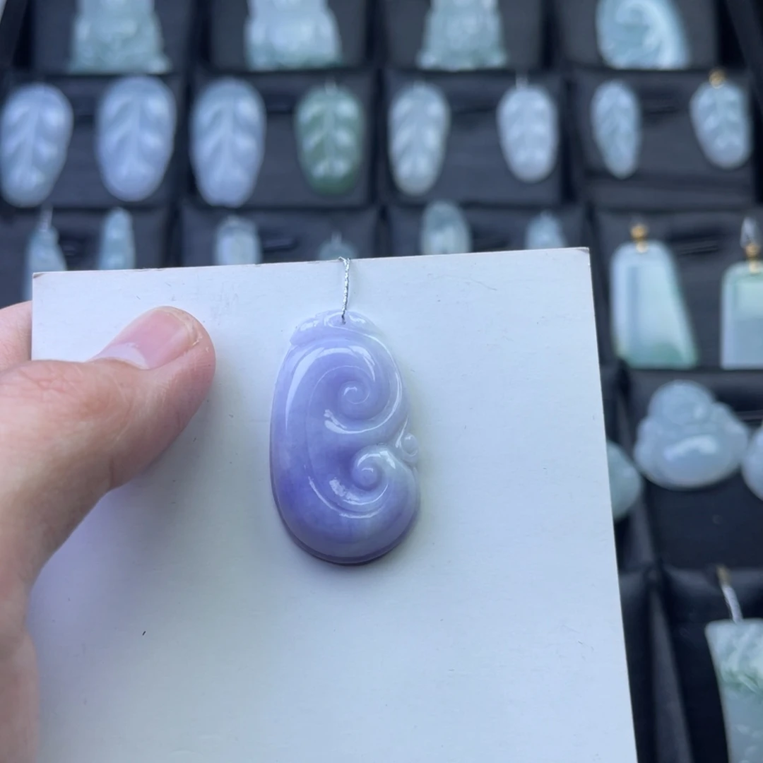 翡翠未镶嵌颈饰017