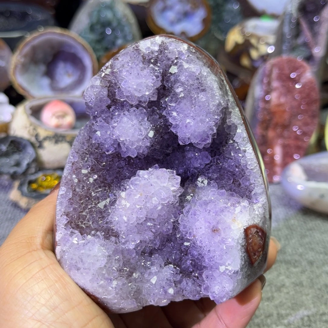 未镶嵌紫晶摆件水晶