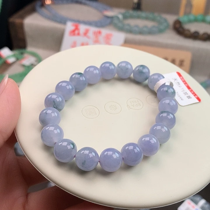 翡翠未镶嵌手链春彩手串