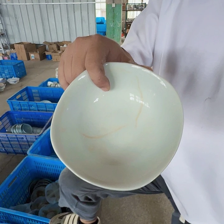 景德镇高温陶瓷四方碗4个