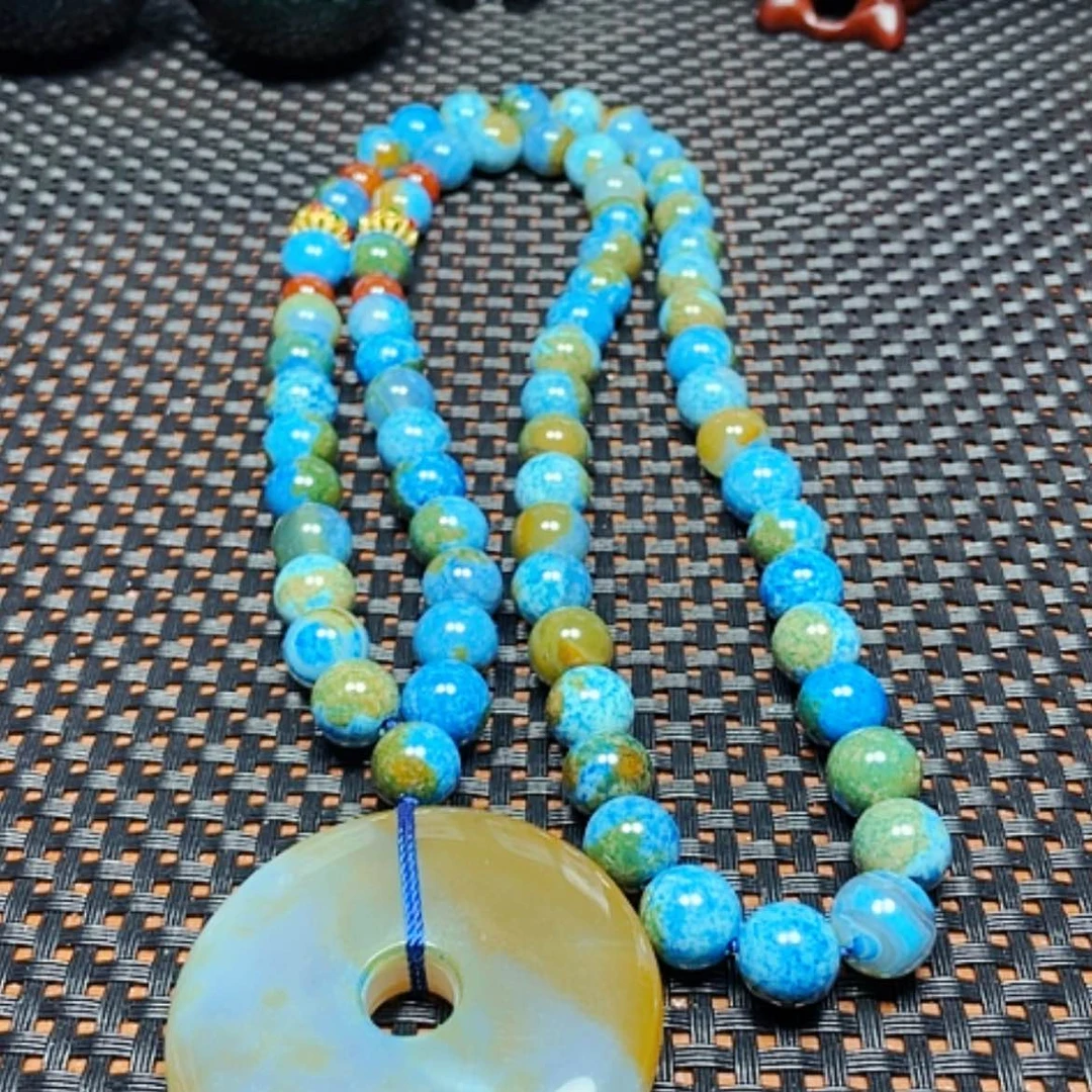 【闪购商品】未镶嵌颈饰玛瑙/玉髓蓝司肽项平10