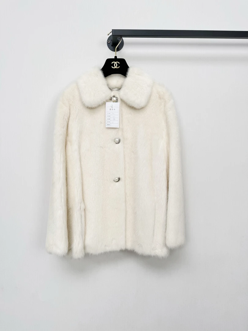 99新 MIU MIU/缪缪 全新水貂毛皮草外套 正品 42码 专柜15万