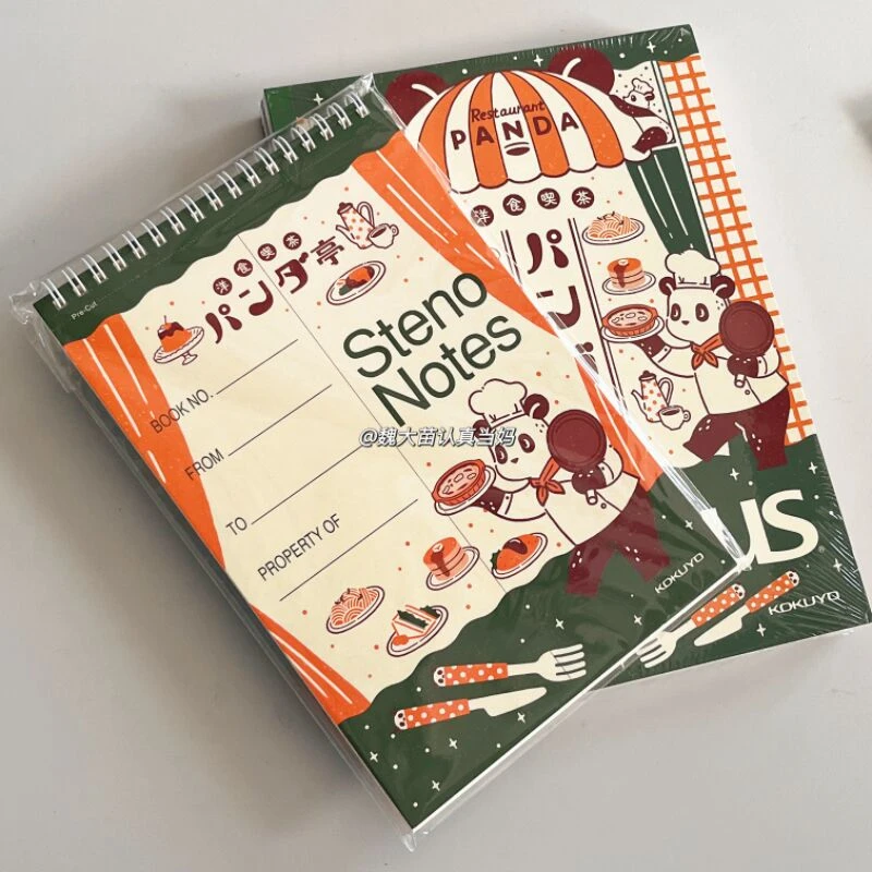 2025年HAKU国誉博OB1TOY无线装订本B5笔记本学生熊猫商店线圈本