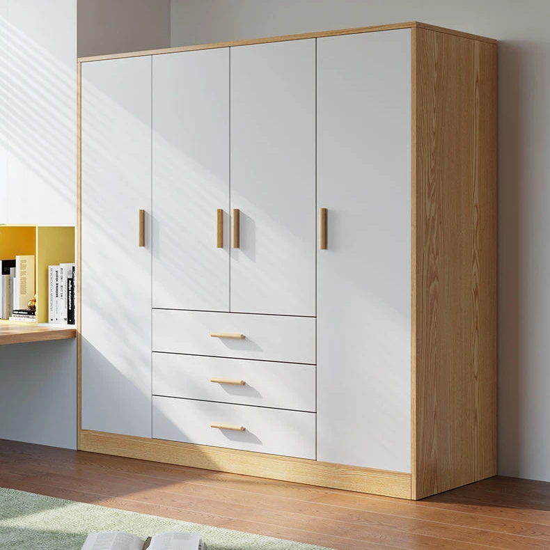 2025新款衣柜家用卧室小户型收纳柜两门三门组合大衣橱出租房衣柜