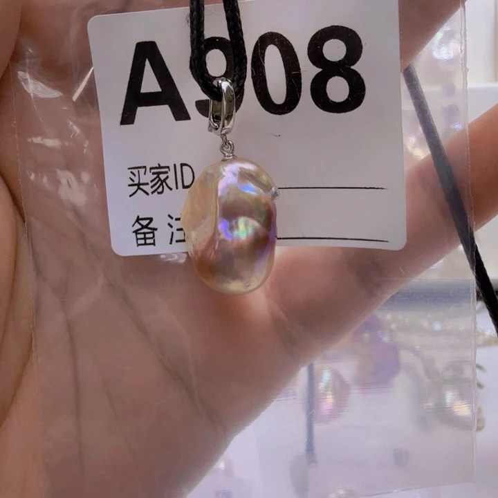 淡水珍珠银S925镶嵌颈饰