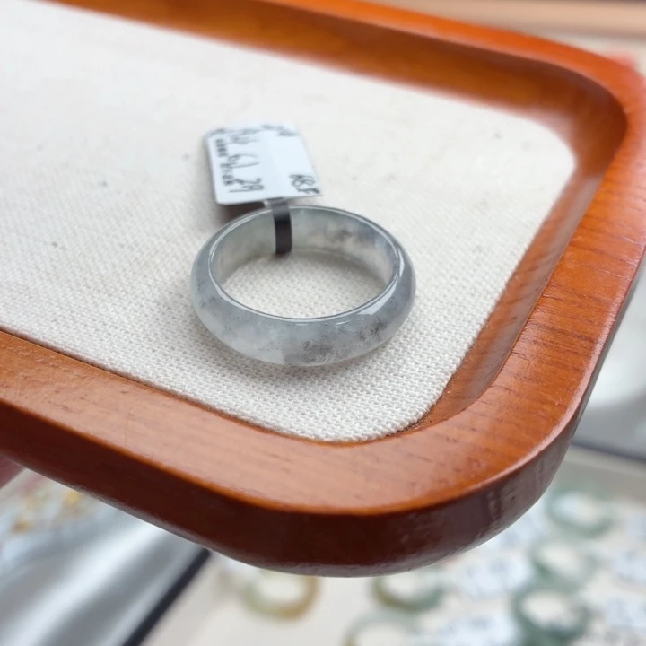 翡翠戒指未镶嵌a2天然缅甸a货翡翠港码