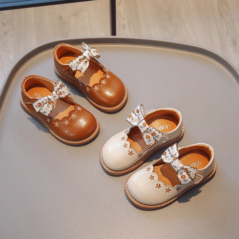 【21-30】儿童公主鞋 小碎花 橡胶软底 可爱公主风 蝴蝶结527