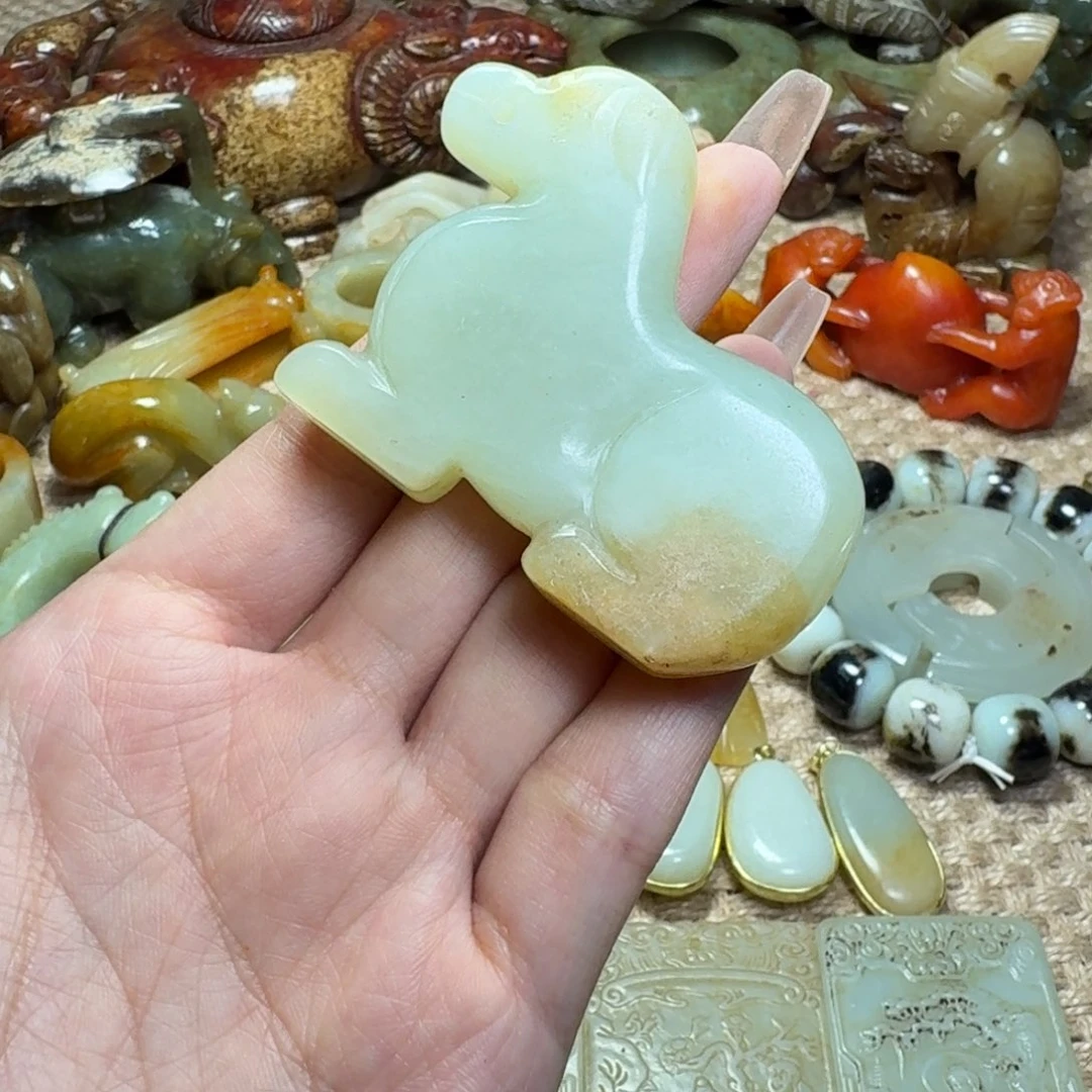 白玉菩提吊坠挂件