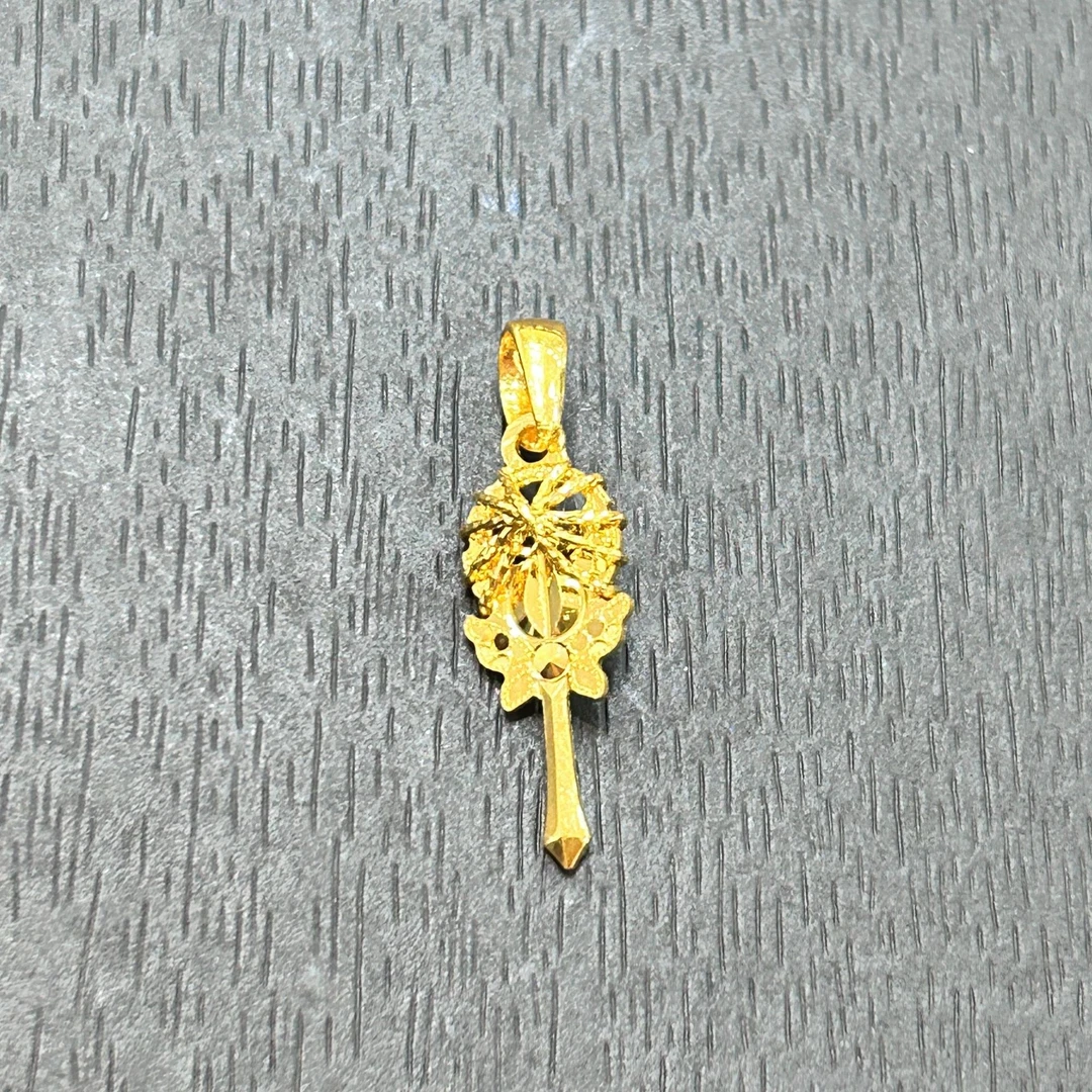 【木子专享】足金999投资金攒黄金蝴蝶十字架ZBHJD1457克重多退少补