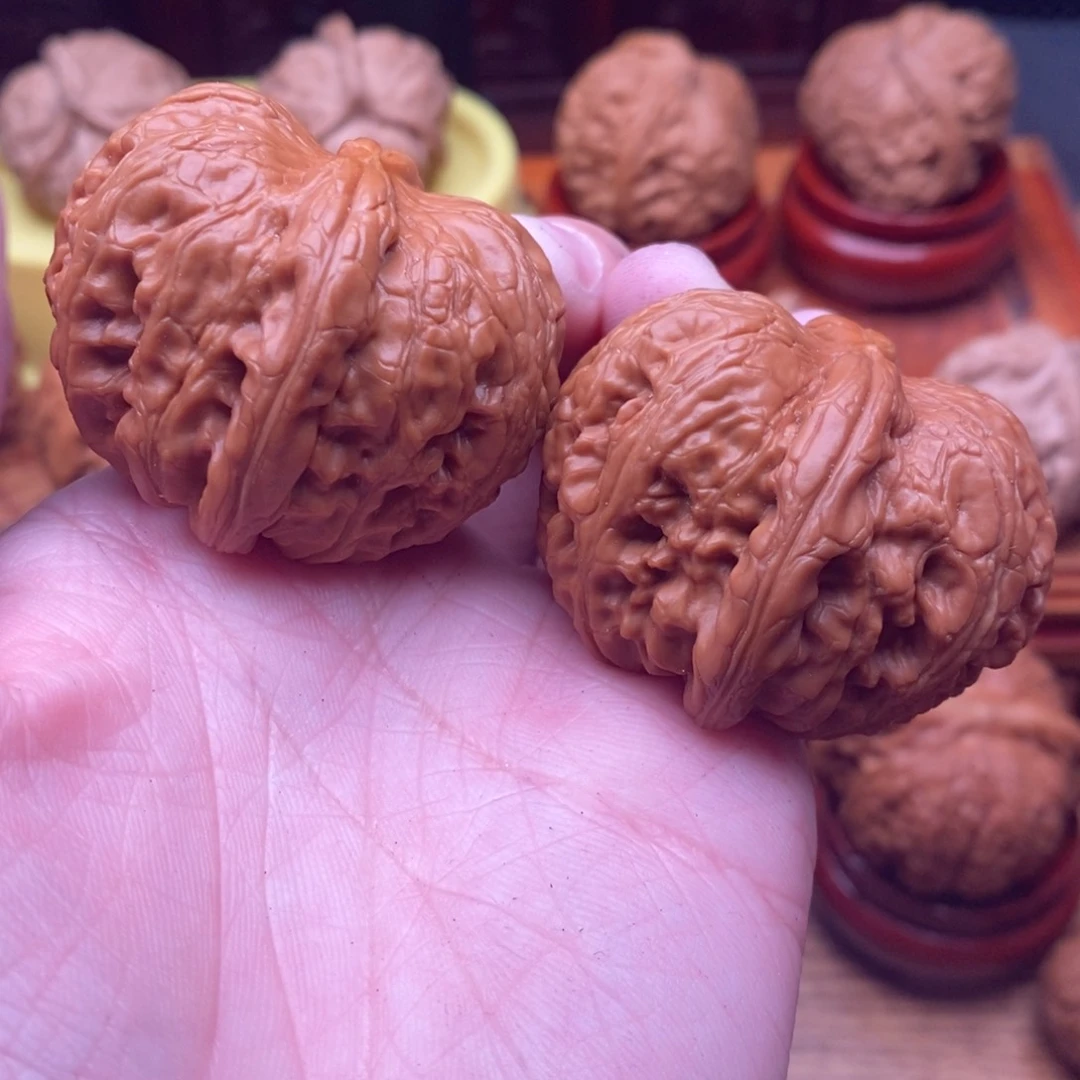 文玩核桃把件茶元宝44