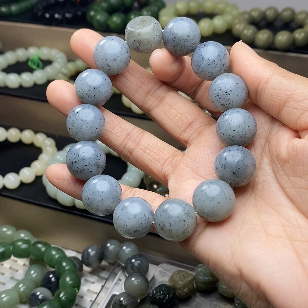 和田玉未镶嵌手链卡16