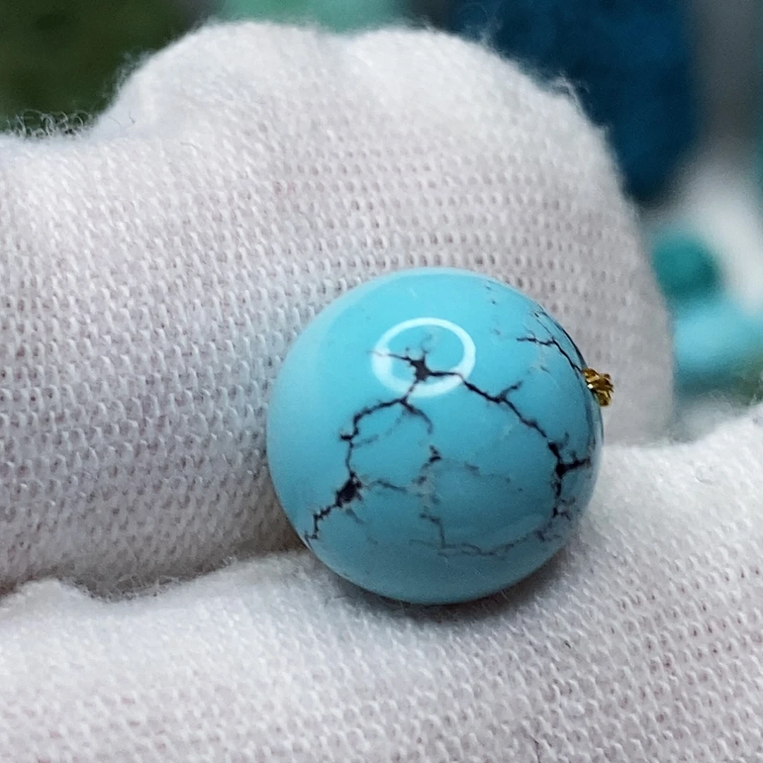 绿松石未镶嵌天然原矿 带武汉地大证书