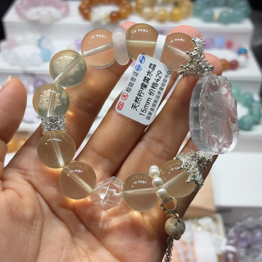 水晶手链未镶嵌天然水晶设计款