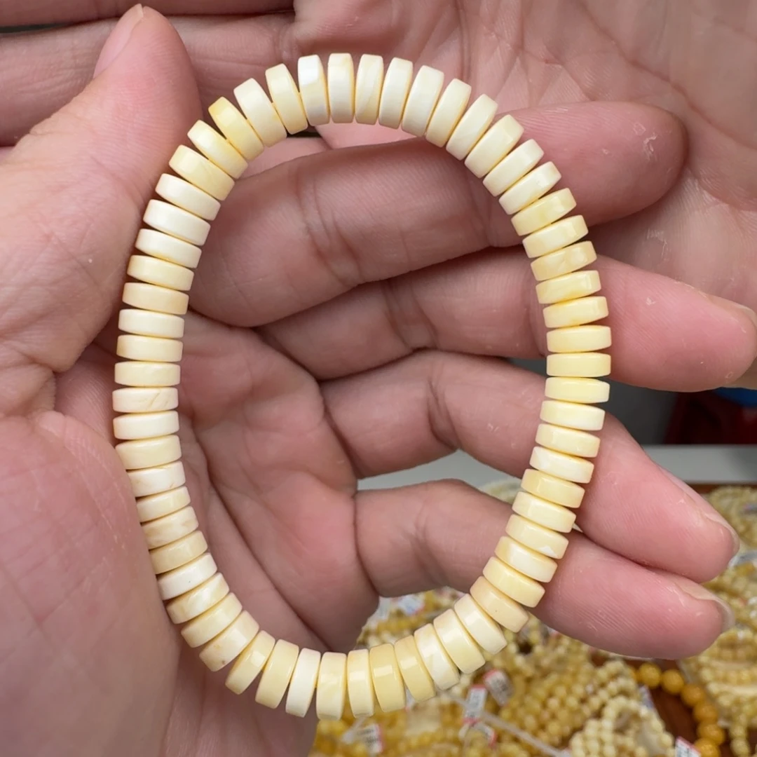 蜜蜡未镶嵌裸石蜜蜡手串