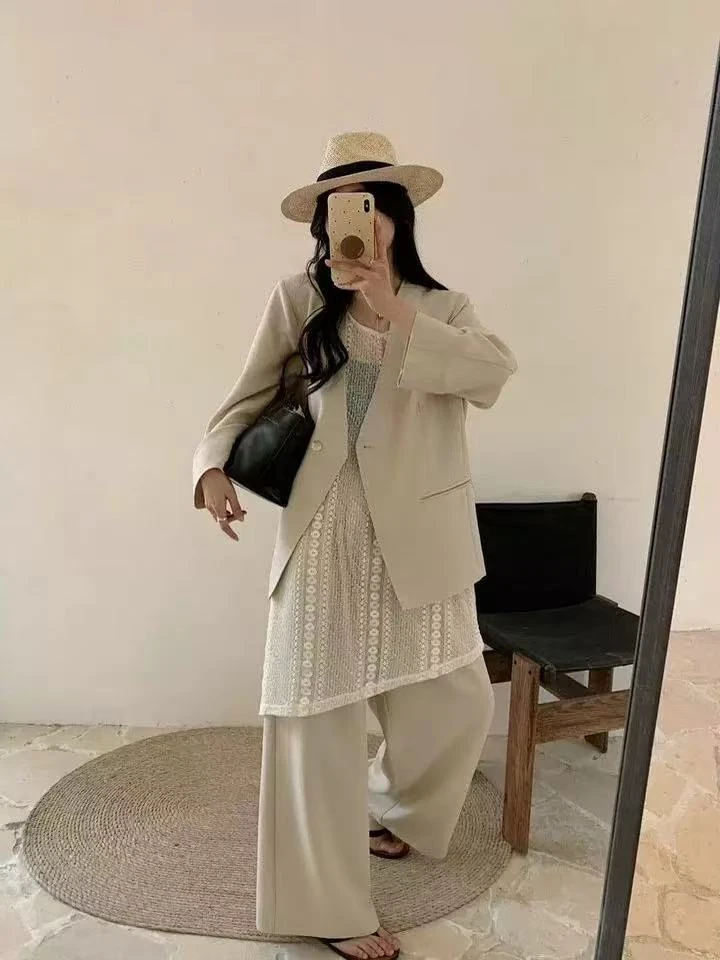 YJ 【清仓】韩系气质西装三件套5060