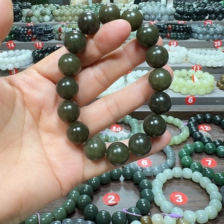 未镶嵌手链和田玉新疆且末糖卡14