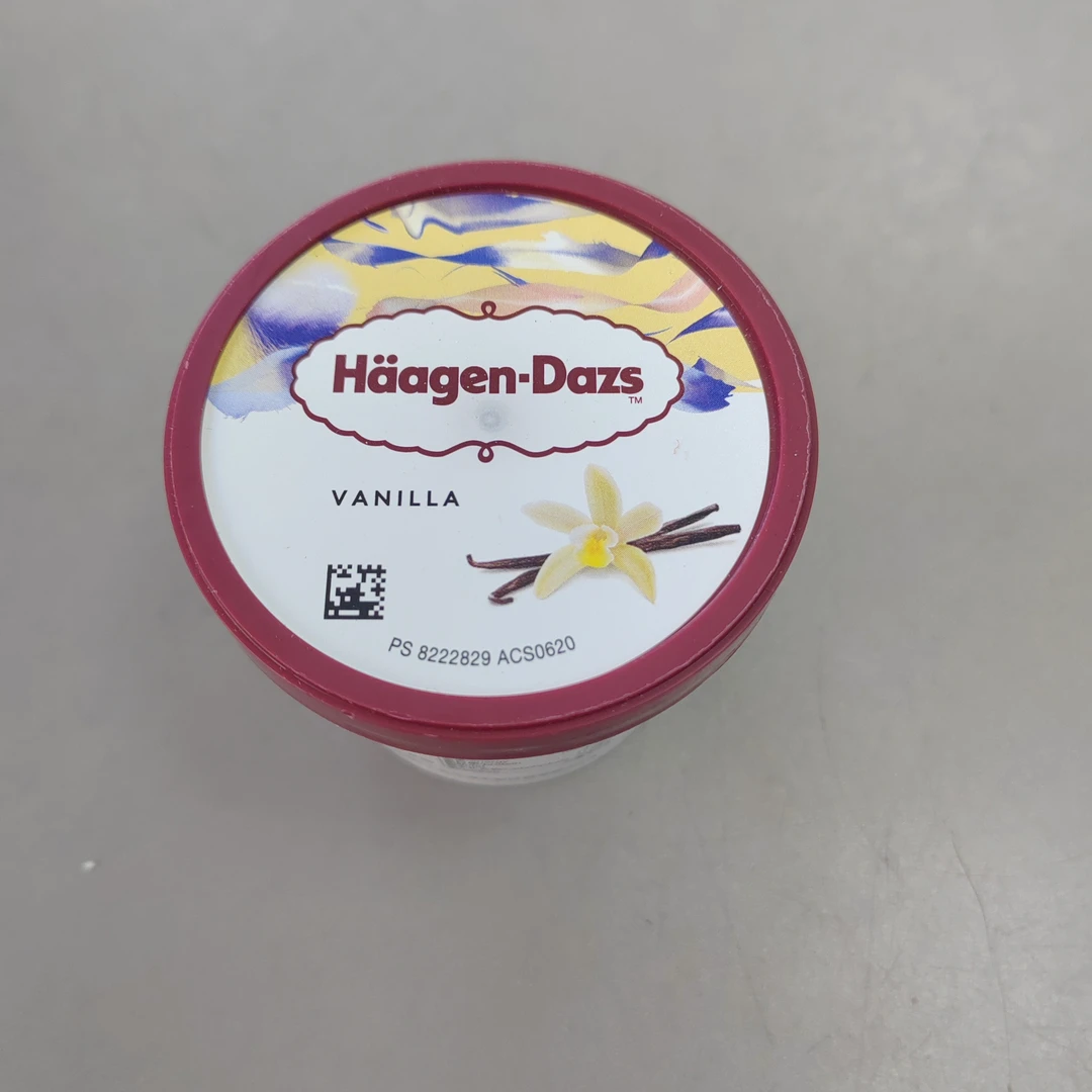 哈根达斯香草味冰淇淋水果罐头